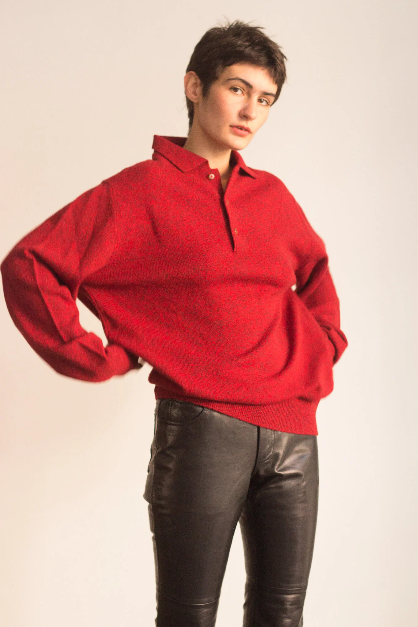 1980s Pringle of Scotland Cashmere Polo Sweater — Wayward Collection